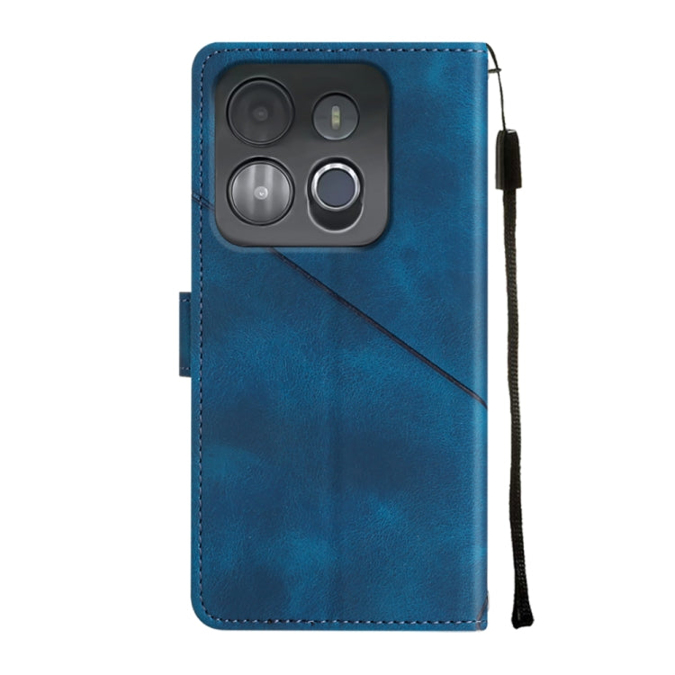 For Infinix Smart 7 X6515 Skin-feel Embossed Leather Phone Case