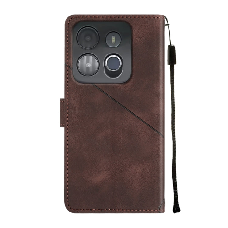 For Infinix Smart 7 X6515 Skin-feel Embossed Leather Phone Case