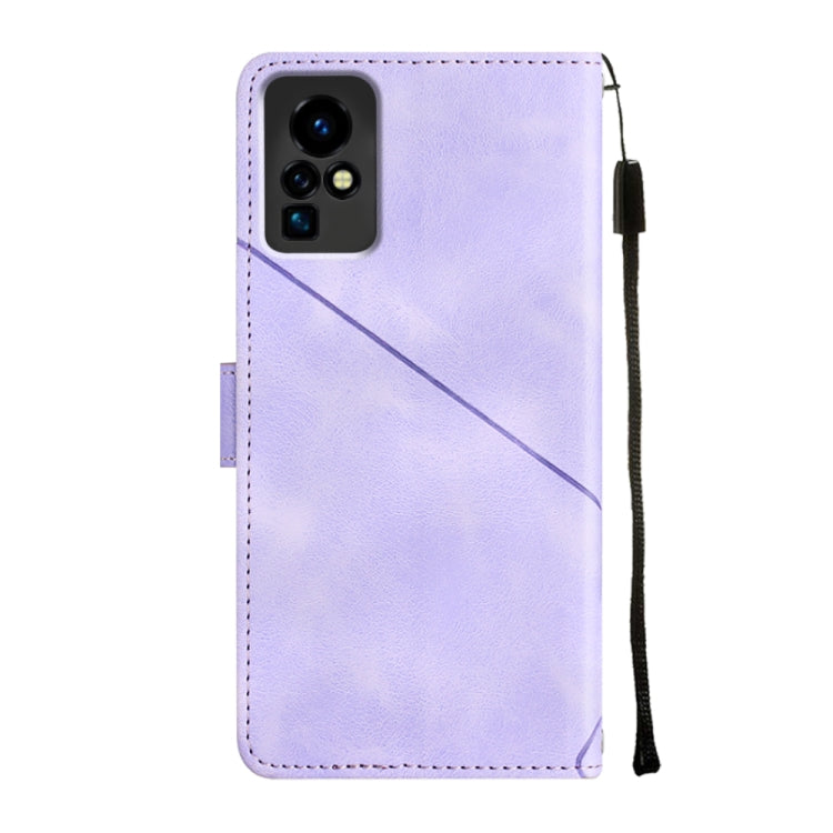 For Infinix Zero X / Zero X Pro X6811 Skin-feel Embossed Leather Phone Case