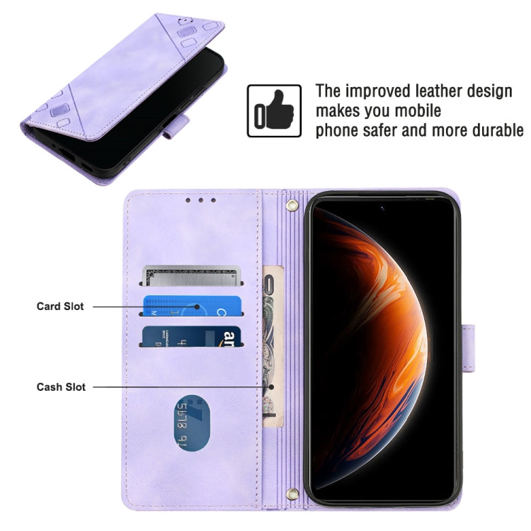 For Infinix Zero X / Zero X Pro X6811 Skin-feel Embossed Leather Phone Case