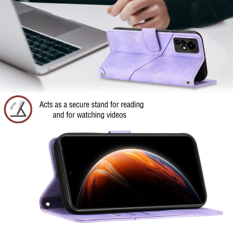 For Infinix Zero X / Zero X Pro X6811 Skin-feel Embossed Leather Phone Case