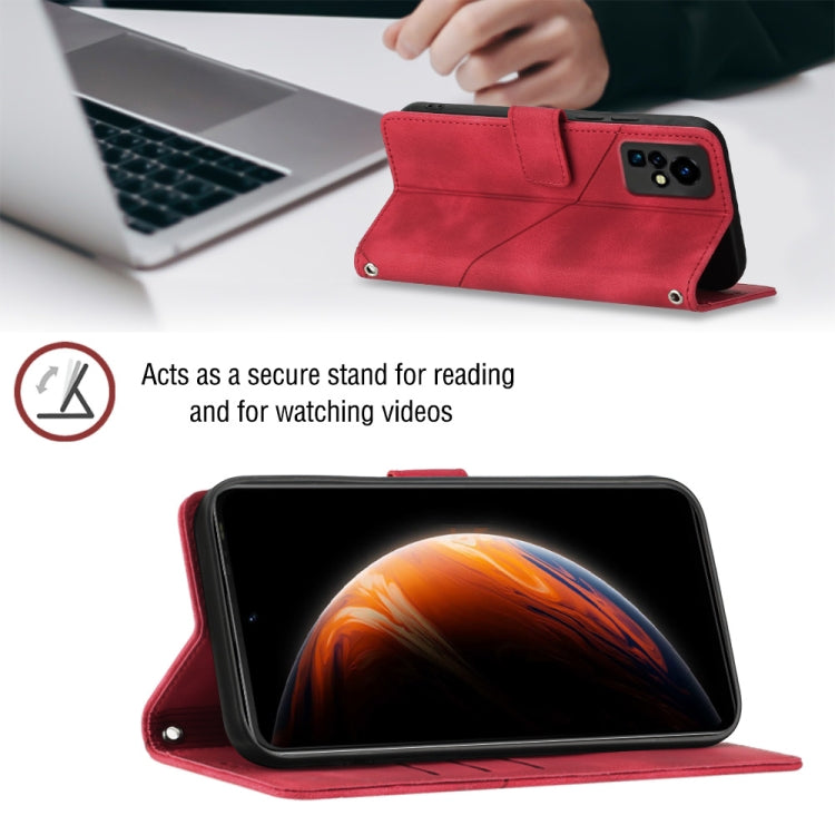 For Infinix Zero X / Zero X Pro X6811 Skin-feel Embossed Leather Phone Case