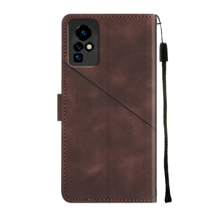 For Infinix Zero X / Zero X Pro X6811 Skin-feel Embossed Leather Phone Case