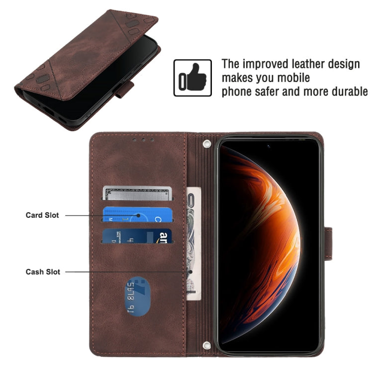 For Infinix Zero X / Zero X Pro X6811 Skin-feel Embossed Leather Phone Case