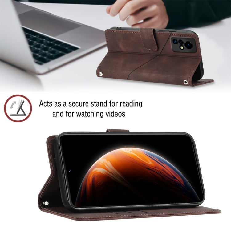 For Infinix Zero X / Zero X Pro X6811 Skin-feel Embossed Leather Phone Case