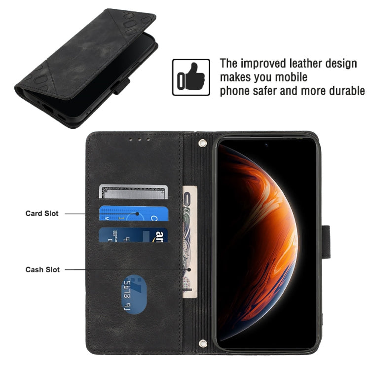 For Infinix Zero X / Zero X Pro X6811 Skin-feel Embossed Leather Phone Case