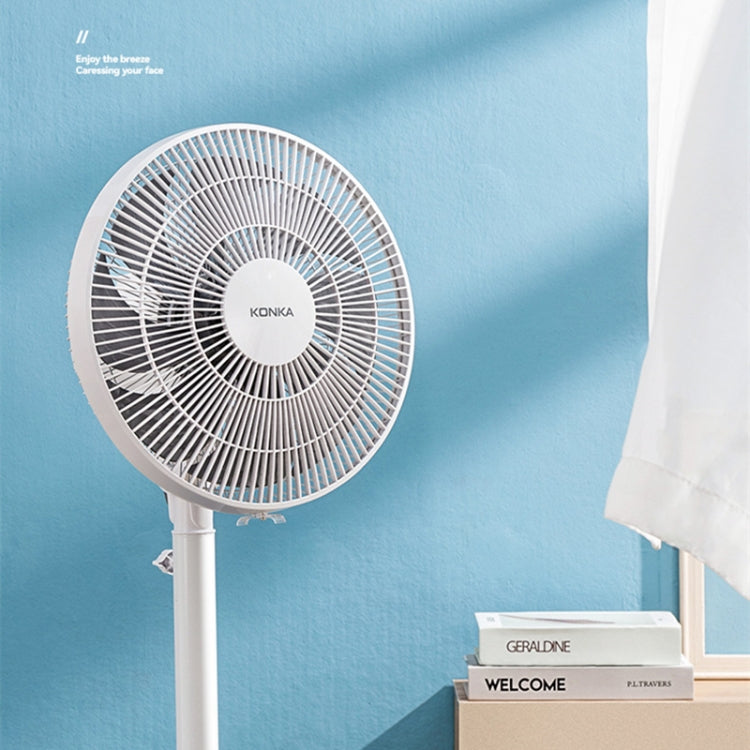 KONKA KF-DL01 45W 3-Speed Telescopic Vertical Floor Fan(White)