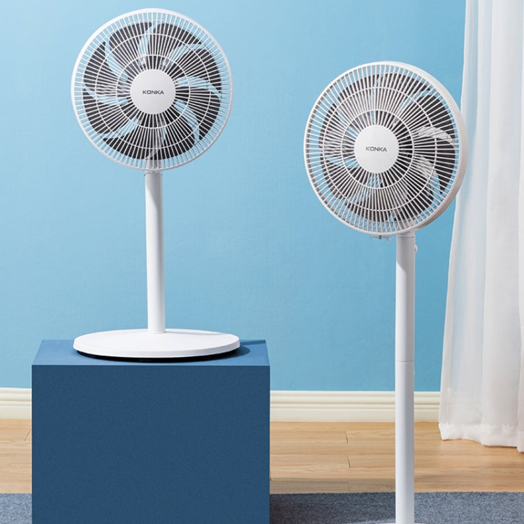 KONKA KF-DL01 45W 3-Speed Telescopic Vertical Floor Fan(White)