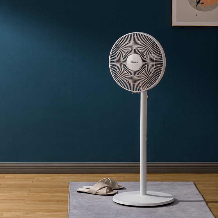 KONKA KF-DL01 45W 3-Speed Telescopic Vertical Floor Fan(White)