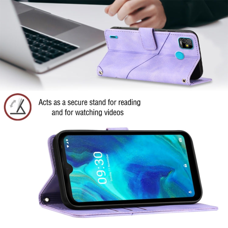 For Tecno Pop 5 Go Skin-feel Embossed Leather Phone Case