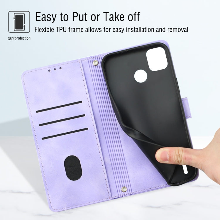 For Tecno Pop 5 Go Skin-feel Embossed Leather Phone Case