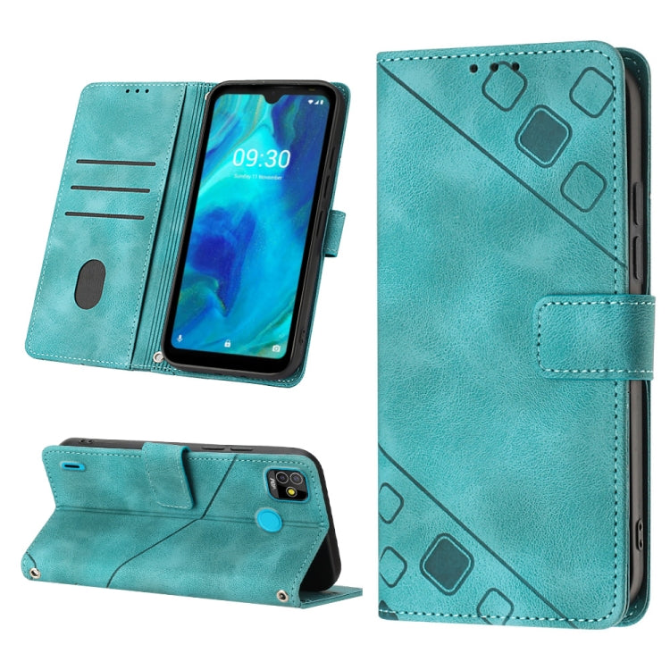 For Tecno Pop 5 Go Skin-feel Embossed Leather Phone Case
