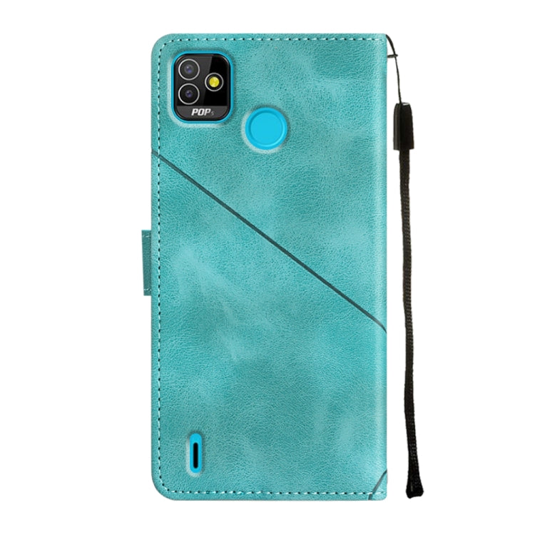 For Tecno Pop 5 Go Skin-feel Embossed Leather Phone Case