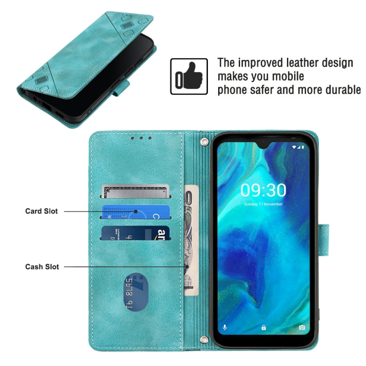 For Tecno Pop 5 Go Skin-feel Embossed Leather Phone Case