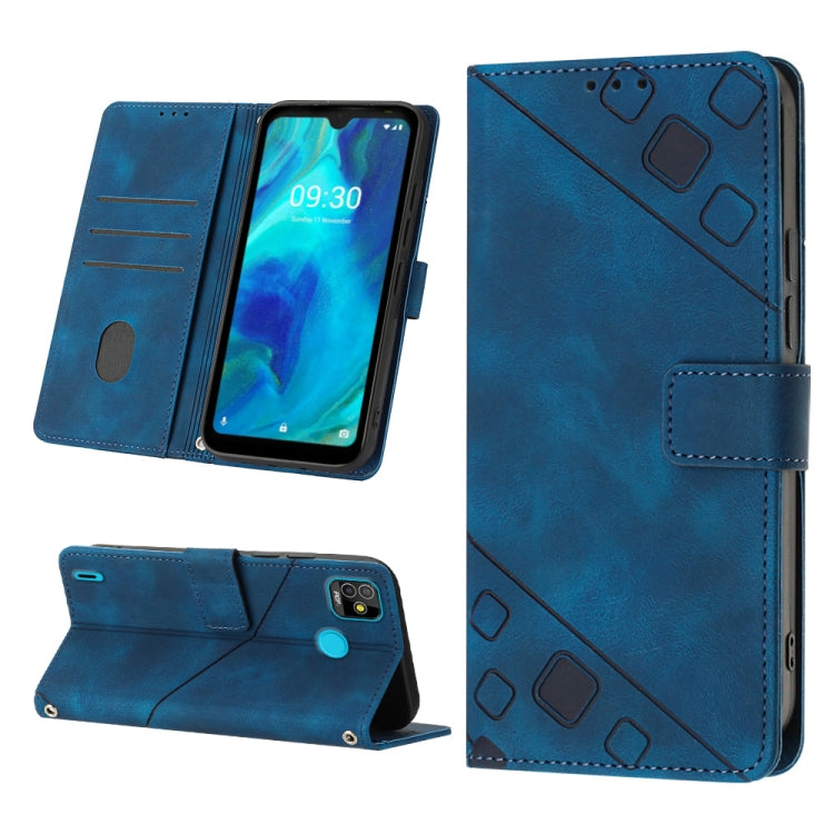 For Tecno Pop 5 Go Skin-feel Embossed Leather Phone Case