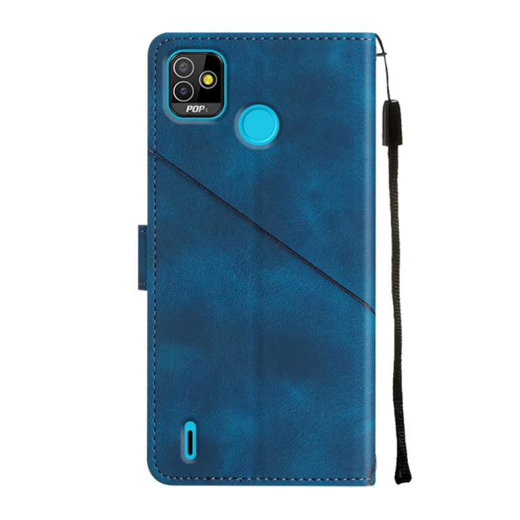 For Tecno Pop 5 Go Skin-feel Embossed Leather Phone Case