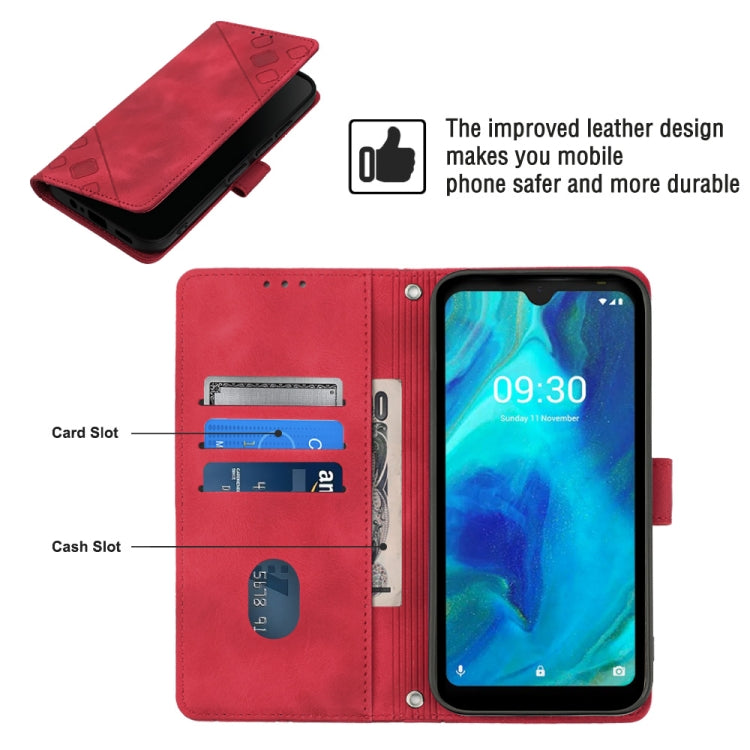 For Tecno Pop 5 Go Skin-feel Embossed Leather Phone Case
