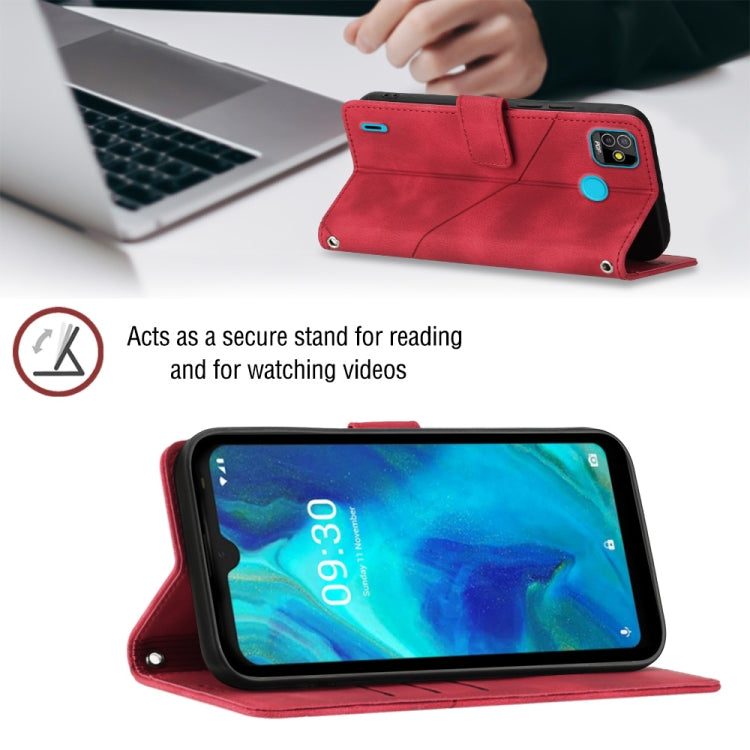 For Tecno Pop 5 Go Skin-feel Embossed Leather Phone Case