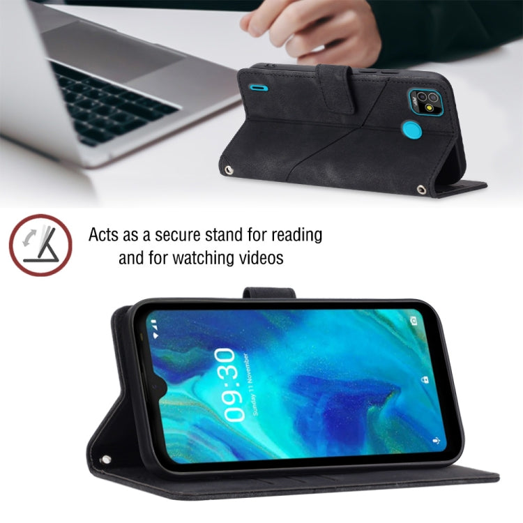 For Tecno Pop 5 Go Skin-feel Embossed Leather Phone Case