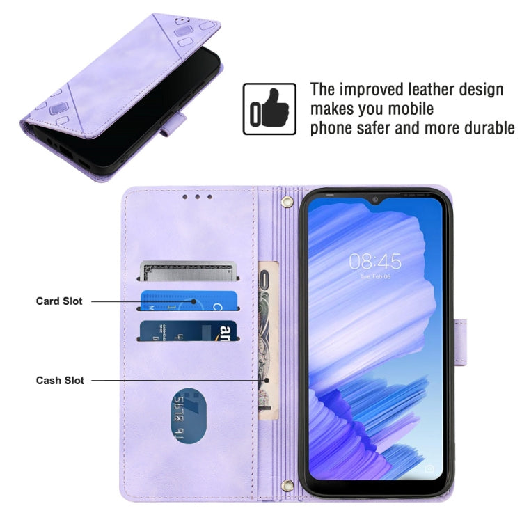 For Tecno Pop 5 LTE Skin-feel Embossed Leather Phone Case