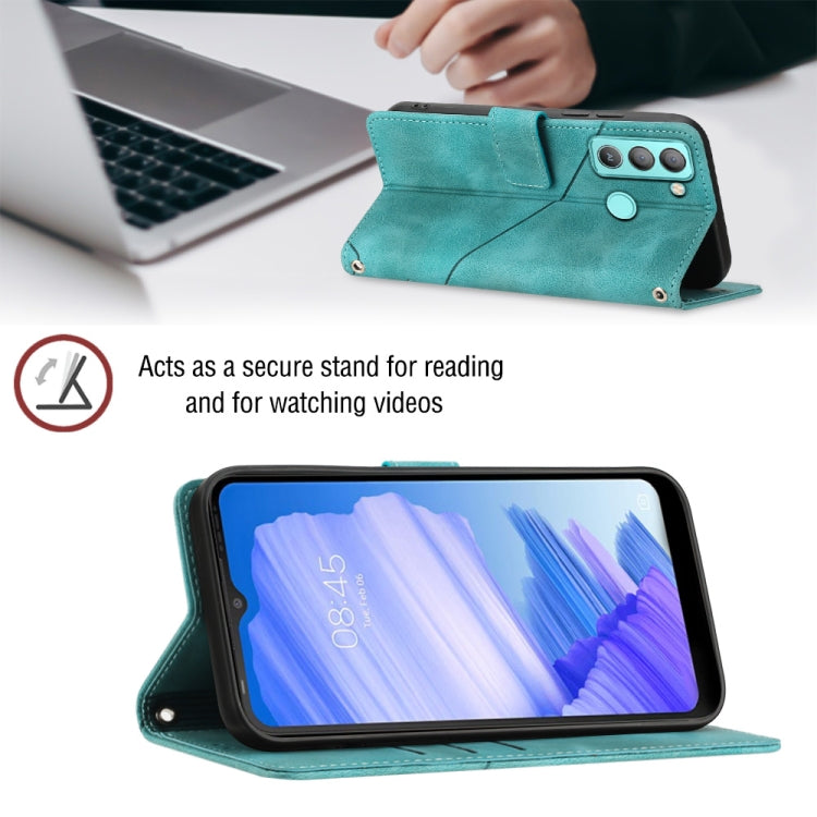For Tecno Pop 5 LTE Skin-feel Embossed Leather Phone Case