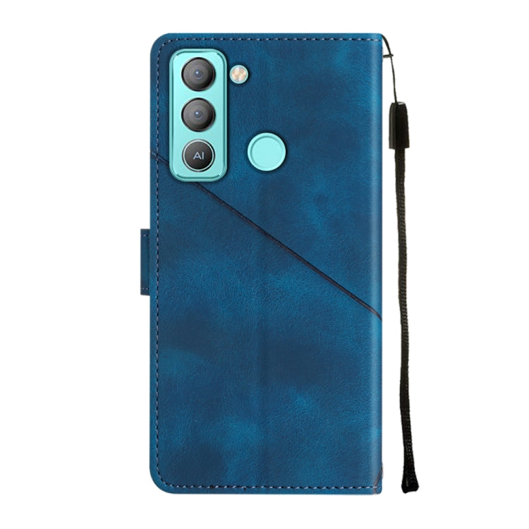 For Tecno Pop 5 LTE Skin-feel Embossed Leather Phone Case