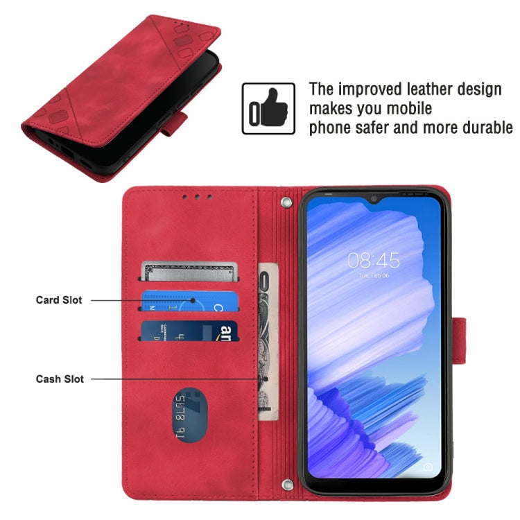 For Tecno Pop 5 LTE Skin-feel Embossed Leather Phone Case