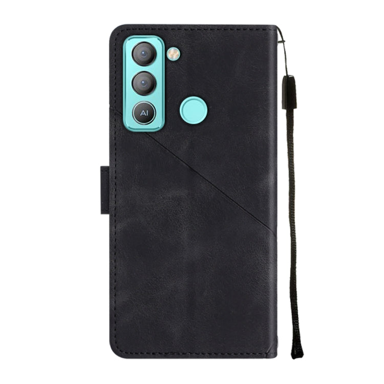 For Tecno Pop 5 LTE Skin-feel Embossed Leather Phone Case