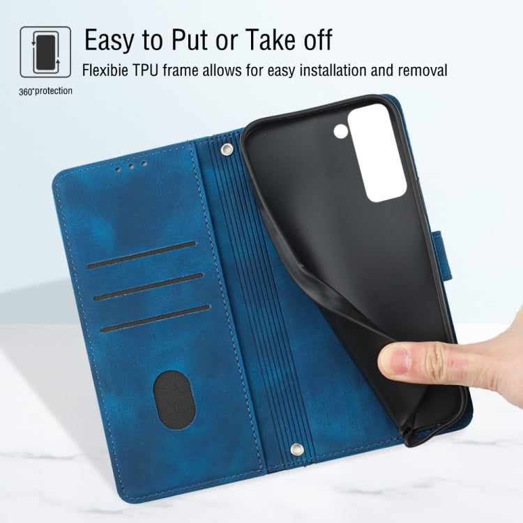 For Tecno Pop 5P Skin-feel Embossed Leather Phone Case