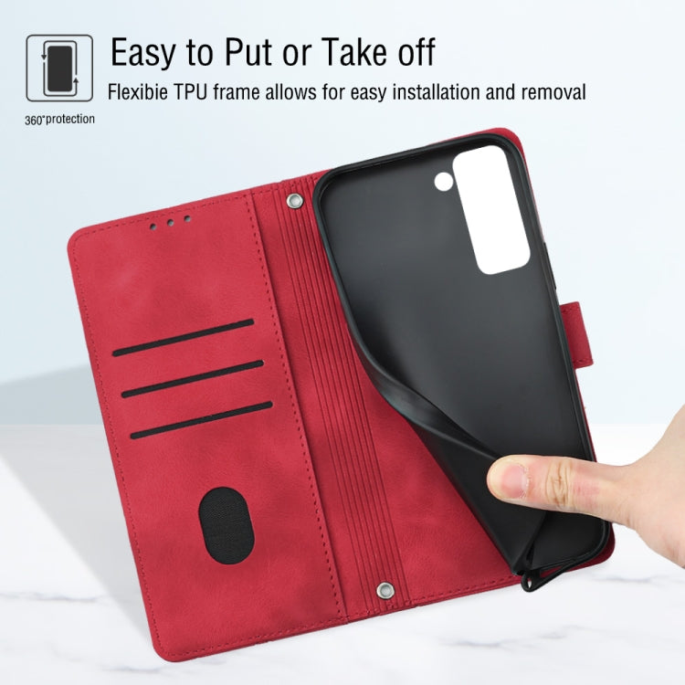 For Tecno Pop 5P Skin-feel Embossed Leather Phone Case