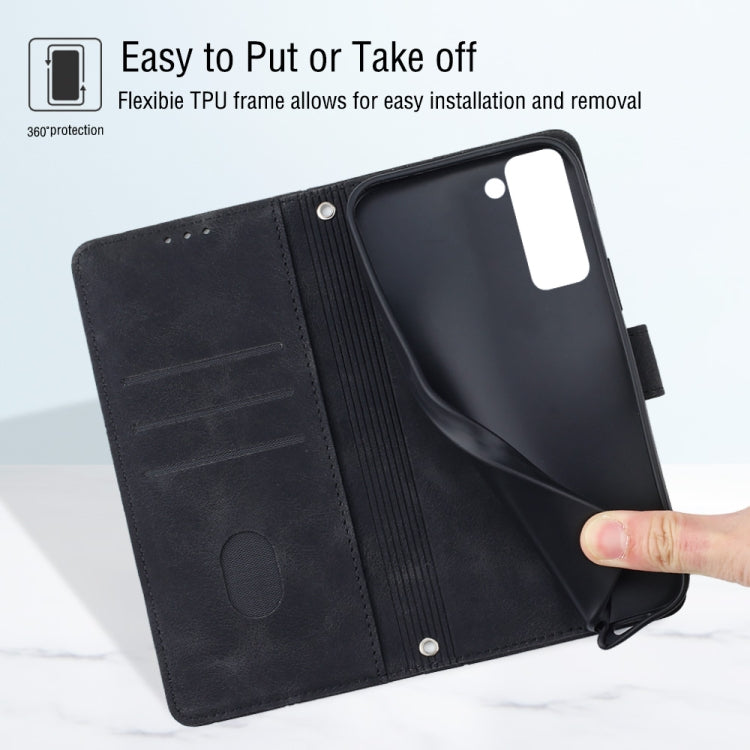 For Tecno Pop 5P Skin-feel Embossed Leather Phone Case