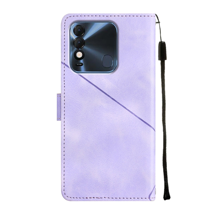 For Tecno Spark 8 Skin-feel Embossed Leather Phone Case