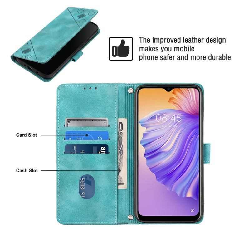 For Tecno Spark 8 Skin-feel Embossed Leather Phone Case