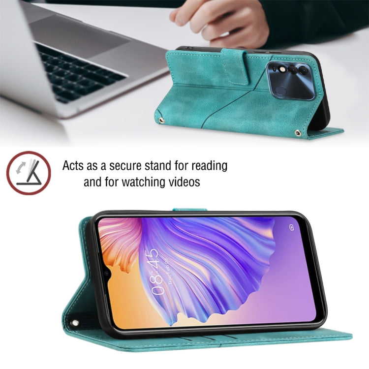 For Tecno Spark 8 Skin-feel Embossed Leather Phone Case