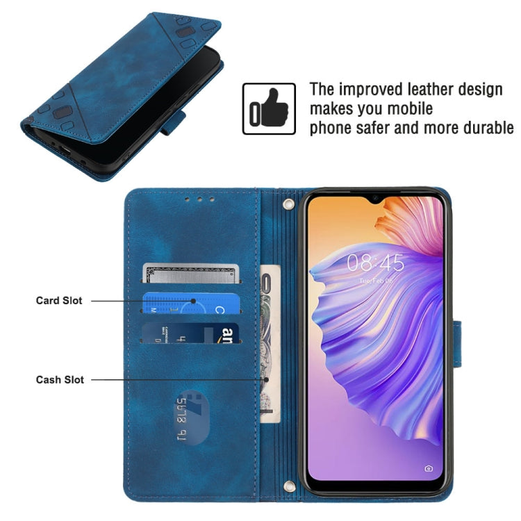 For Tecno Spark 8 Skin-feel Embossed Leather Phone Case