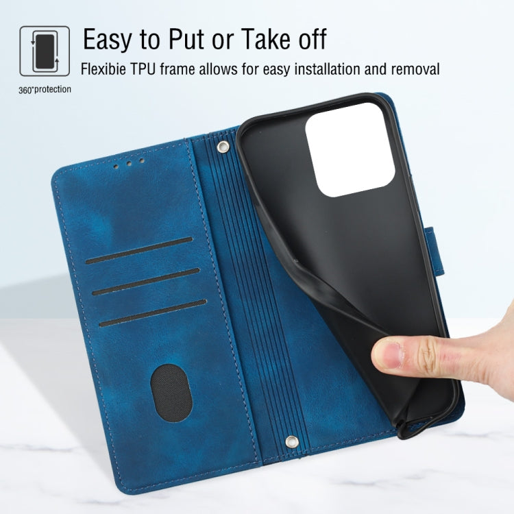 For Tecno Spark 8 Skin-feel Embossed Leather Phone Case