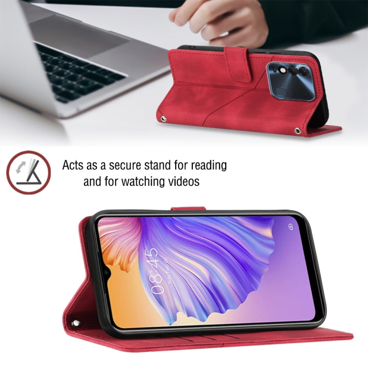 For Tecno Spark 8 Skin-feel Embossed Leather Phone Case