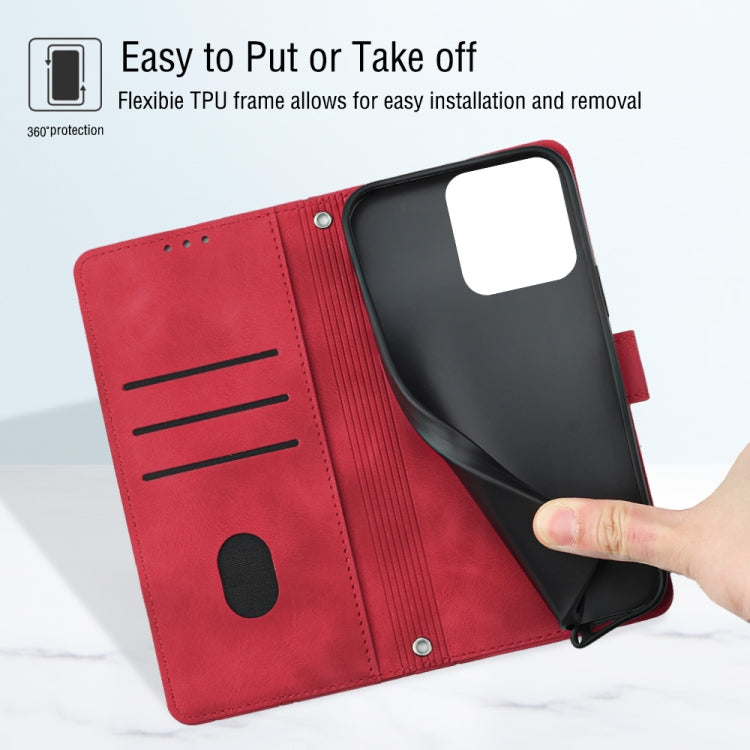 For Tecno Spark 8 Skin-feel Embossed Leather Phone Case