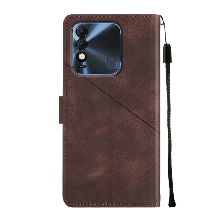 For Tecno Spark 8 Skin-feel Embossed Leather Phone Case