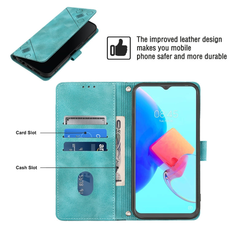 For Tecno Spark 8P Skin-feel Embossed Leather Phone Case