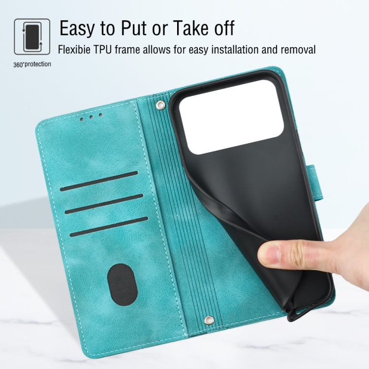 For Tecno Spark 8P Skin-feel Embossed Leather Phone Case