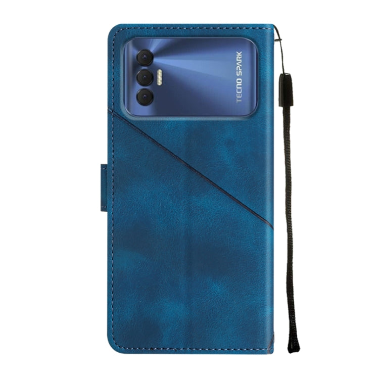 For Tecno Spark 8P Skin-feel Embossed Leather Phone Case