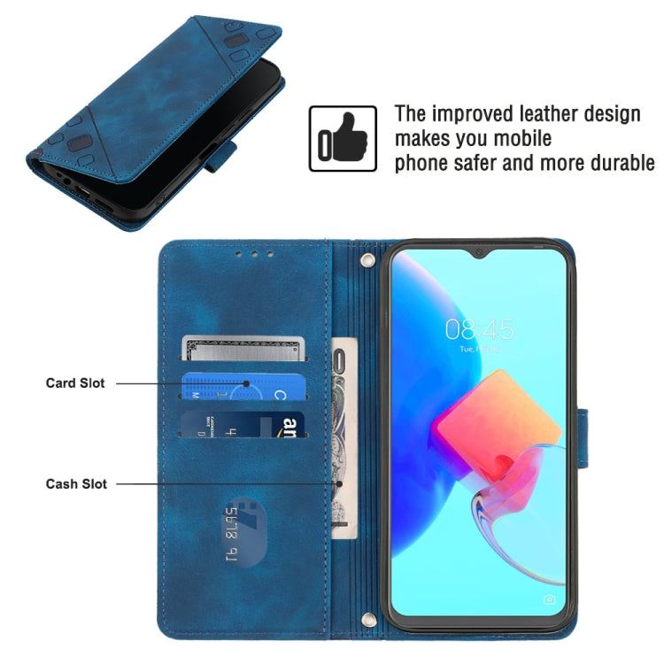 For Tecno Spark 8P Skin-feel Embossed Leather Phone Case