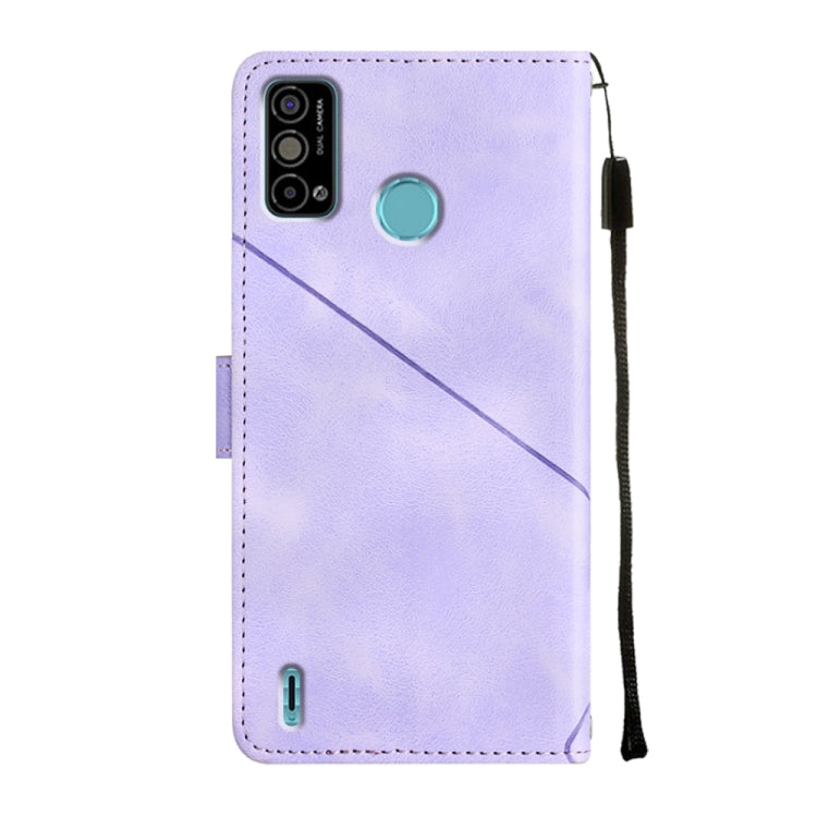 For Tecno Spark Go 2021 Skin-feel Embossed Leather Phone Case