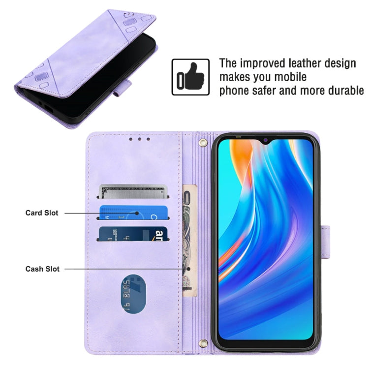 For Tecno Spark Go 2021 Skin-feel Embossed Leather Phone Case