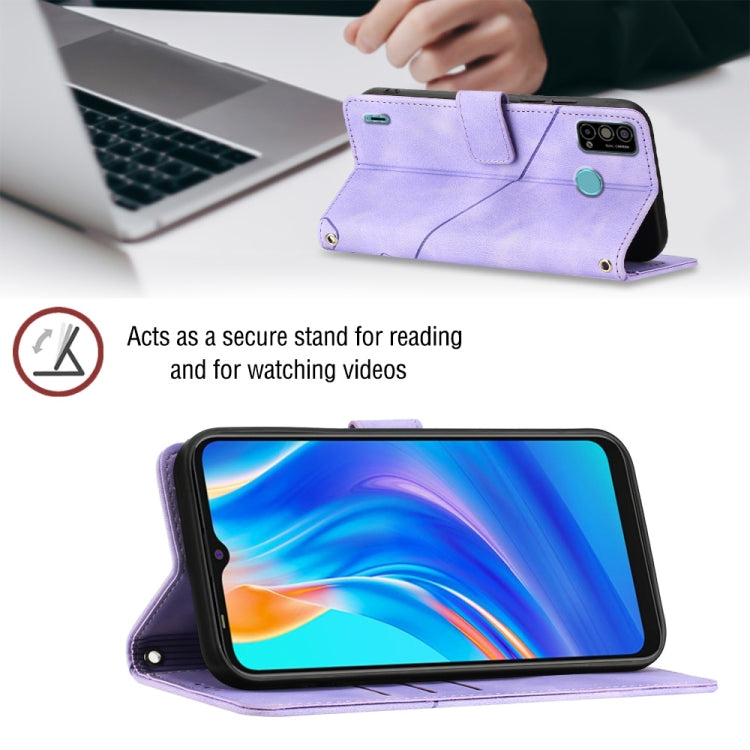 For Tecno Spark Go 2021 Skin-feel Embossed Leather Phone Case