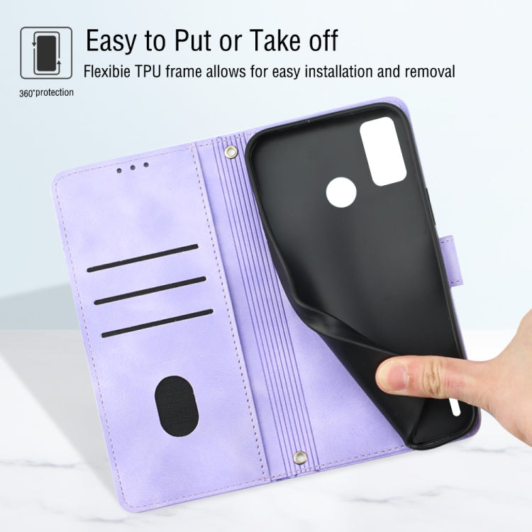 For Tecno Spark Go 2021 Skin-feel Embossed Leather Phone Case
