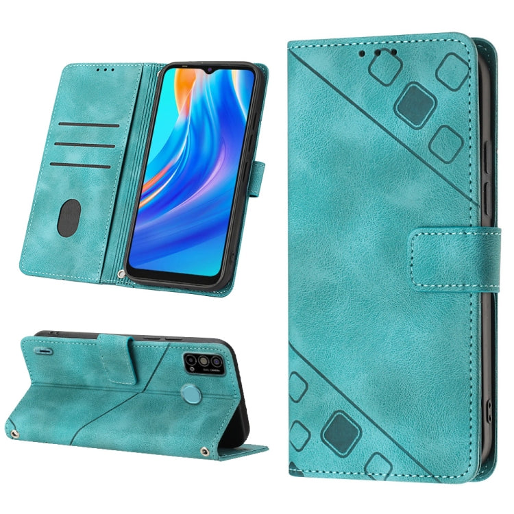 For Tecno Spark Go 2021 Skin-feel Embossed Leather Phone Case