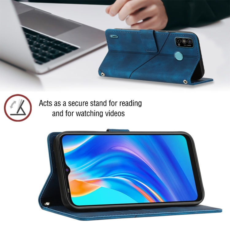 For Tecno Spark Go 2021 Skin-feel Embossed Leather Phone Case