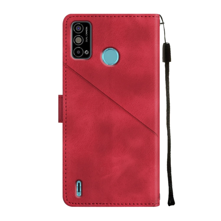 For Tecno Spark Go 2021 Skin-feel Embossed Leather Phone Case